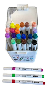 Marcadores Acrílicos con Estuche X24 Colores SL7102