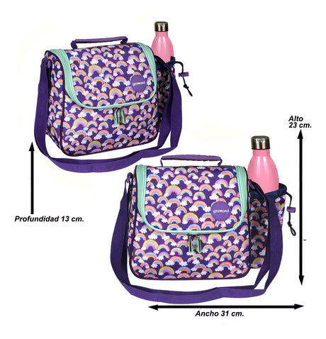 Gremond Bolso termico violeta con arcoiris 52140020048
