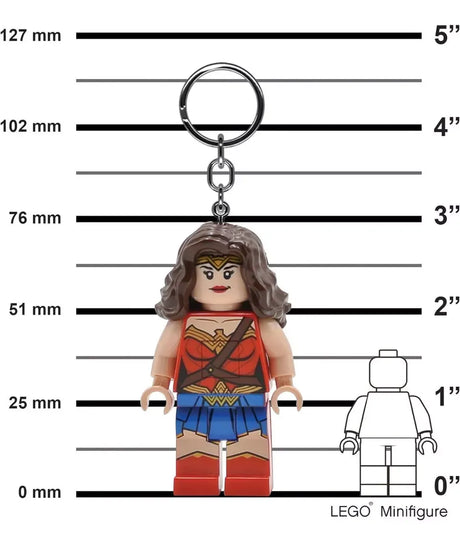 Lego Llavero Mujer Maravilla Super Heroes Con Luz LGL-KE117H LE019