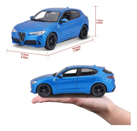Bburago 1:24 Alfa Romeo Stelvio Azul Metalizado 18-21086