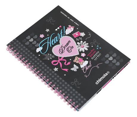 Chimola Cuaderno A4 Espiralado Collection Black ST18