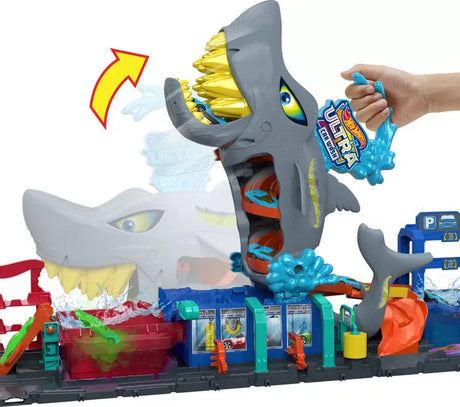 Hot Wheels City Pista Shark Car Wash HTN82
