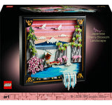Lego Art: Paisaje Japonés con Cerezos en Flor 31218