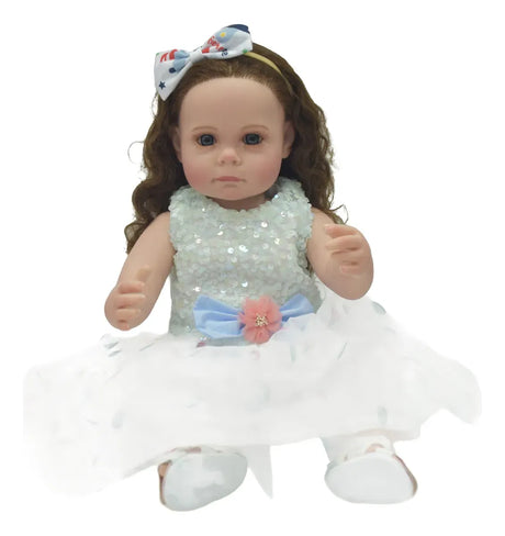 Muñeca Newborn 55 cm con Cabello y Accesorios S43542