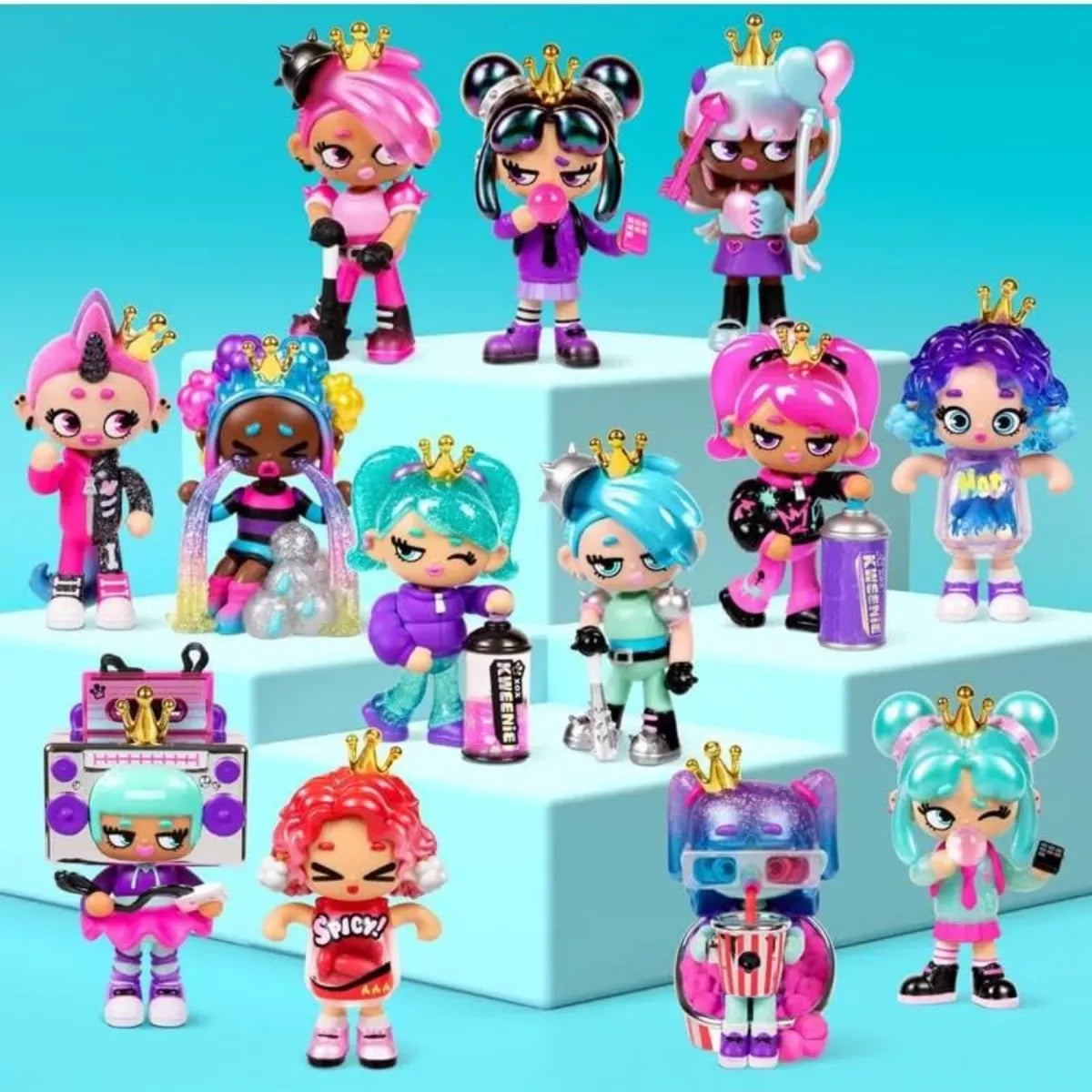 Mistery Xox Kweenie Figura y Vitrina Serie Fearless Kweens 30400 30402