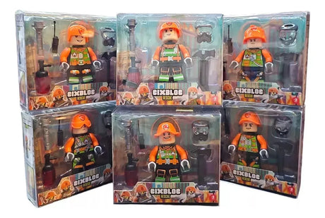 Cixbloc Rescue Muñequito Bombero Ik0567