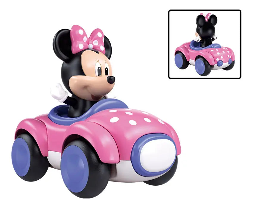 Minnie Auto De Carrera A Friccion Armable Ikdis056