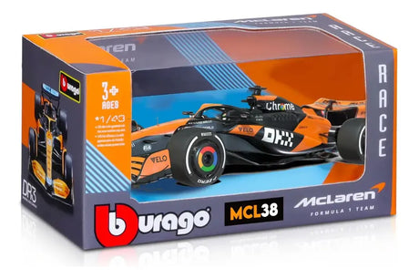 Bburago 1:43 Race McLaren Racing MCL38, NORRIS18-38214