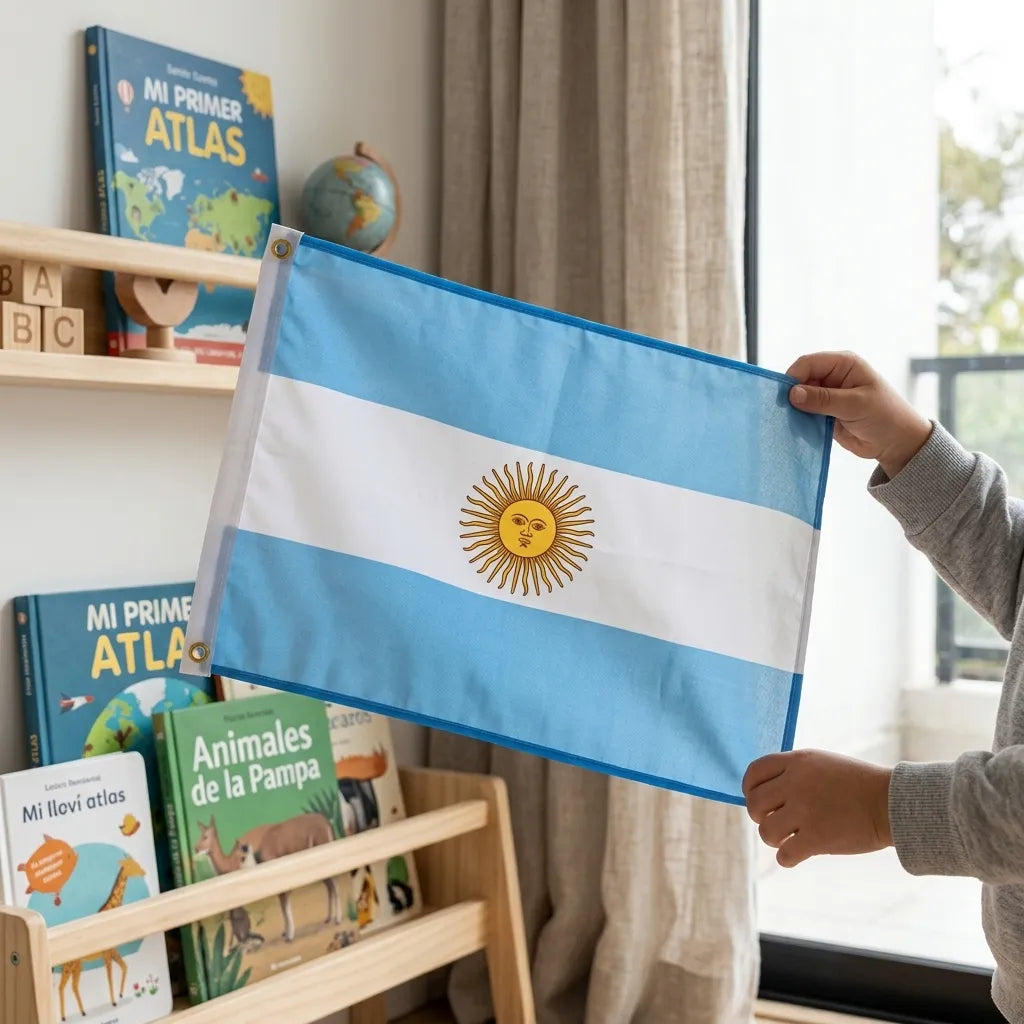 Bandera Selección Argentina 90x150cm Kl78