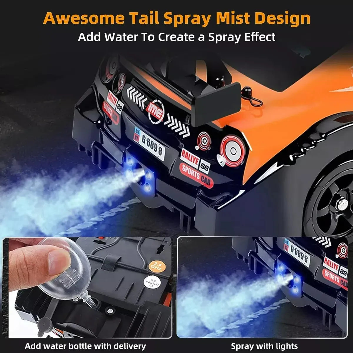 Auto Carrera Racing All Wheel Drive Drift Rc 1:36 Ns02434 Ns