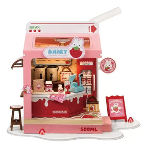 Robotime Puzzle 3d Caja De Leche De Fresa Ds034 Rolife