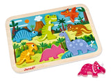 Janod Chunky Rompecabeza Puzzle 7 Piezas Dinosaurios J07054