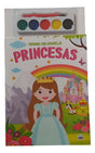 Kit X10 Sets Para Pintar Con Acuarelas Princesas Bk-330