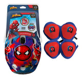 Kit Casco Con Protecciones Spiderman 12278