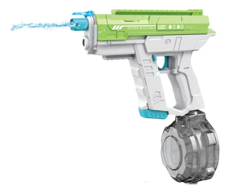 Pistola De Agua Uzi Con Luz Eléctrica Recargable VERDE KB1323