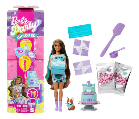 Barbie Party Unboxed Muñeca Fiesta de Mascotas JFG68