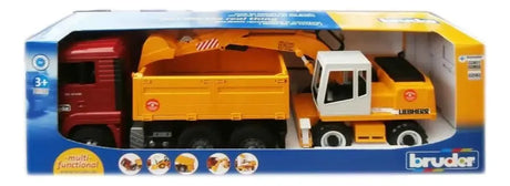 Bruder Camion TGA con excavadora Liebherr BRU2751