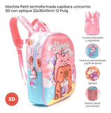 Skora Mochila Espalda Petit Capibara Unicornio 12p 42185 Rosa