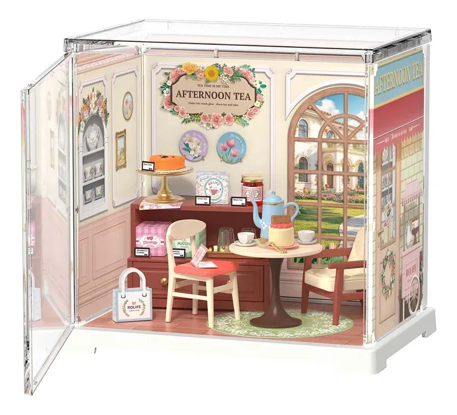 Robotime Rolife Puzzle 3d Salón De Te Serie De Tienda Dws02b