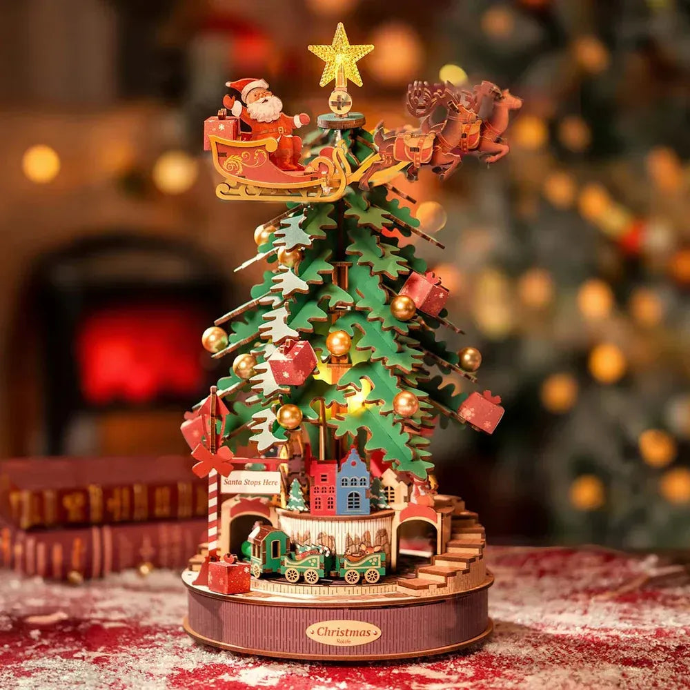 Robotime Rolife Puzzle 3d Árbol De Navidad Melodías Ams01