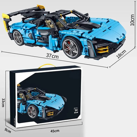 Panlos Brick Bloques Auto De Carrera 1610 Pzas 2458322