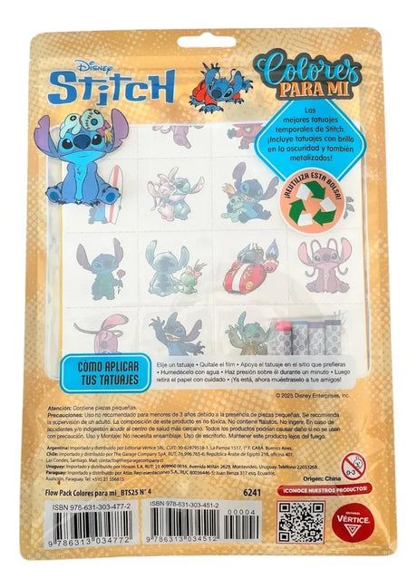 Flow Pack Colores Para Mi Tatuajes N°4 Stitch BTS25 6241