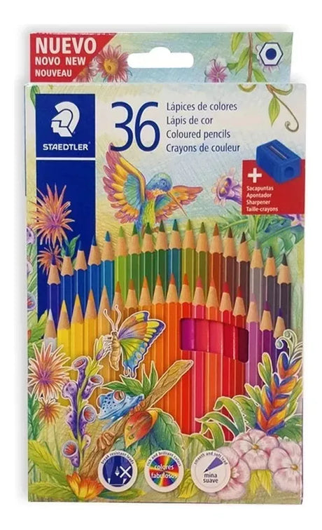 Lapices Staedtler Carton x36U + Sac 143 CD36LZ COLSTX36S