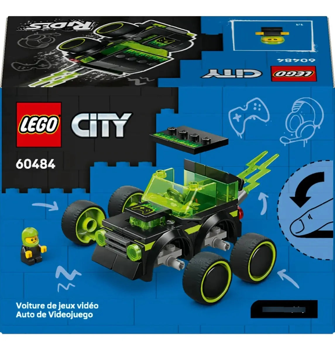 Lego City Vehículos: Coche de Carreras de Videojuego 60484