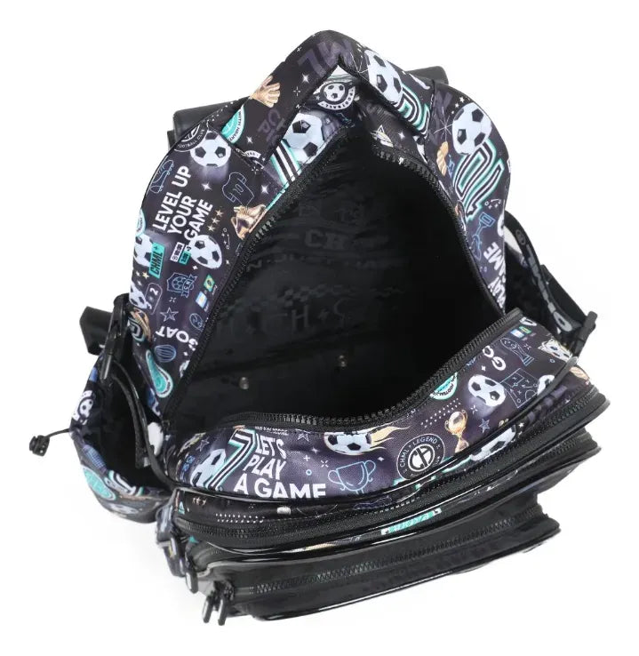 Chimola Mochila Carro 18p Gamer Futbol FS127