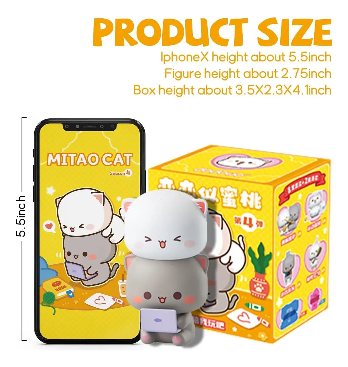 52toys Dodowo Mitao Cat Season 4 Figura Blind Box S78911