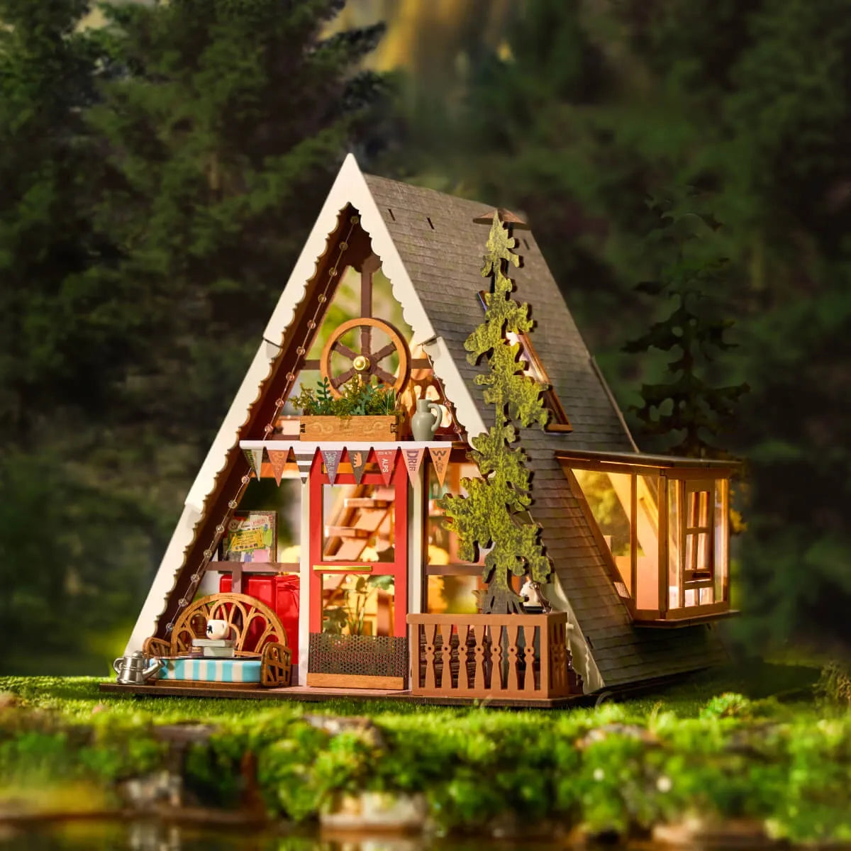 Robotime Rolife A-Frame Cabin DG181