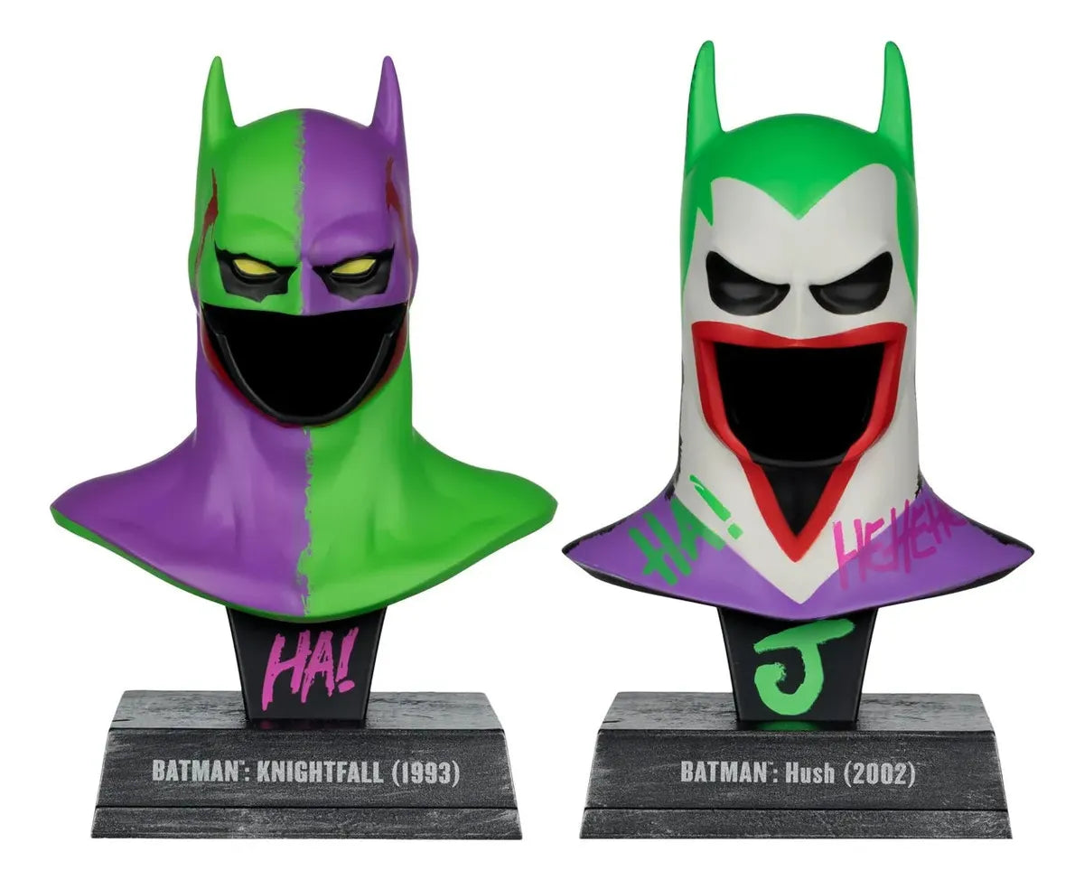 Mcfarlane Dc Pack De Mascaras Replica 1:3 Batman Knightfall Y Hush 17949