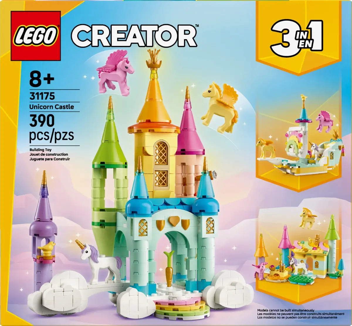 Lego Creator 3 en 1: Castillo de los Unicornios 31175