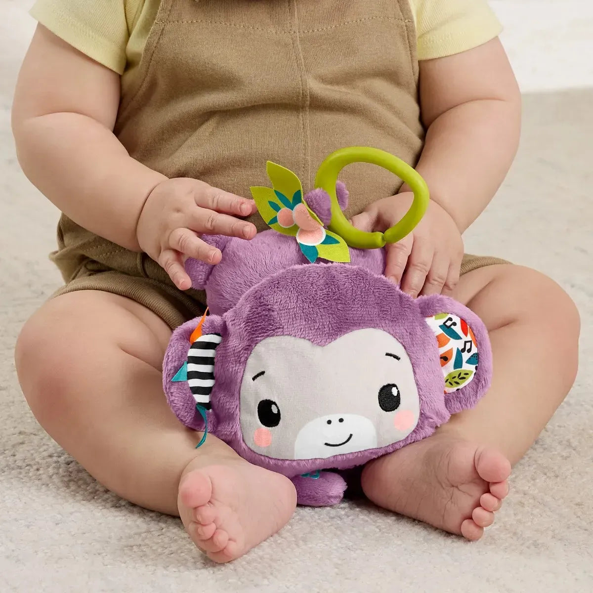 Fisher Price Mono Morado De Peluche JFF02