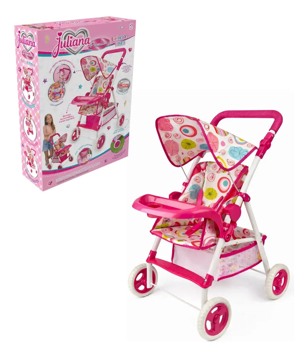 Juliana Coche De Paseo Premium Para Muñecas Jul0196