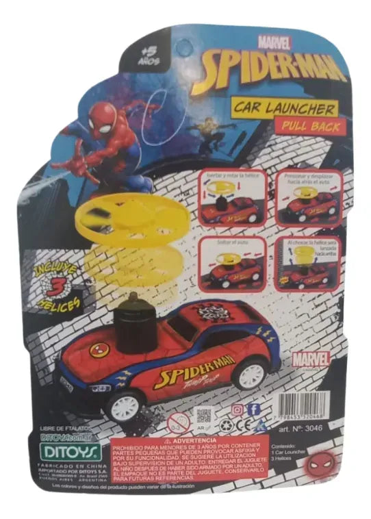 Spiderman Car Launcher Pull Back 3046
