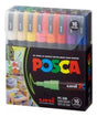 Posca Marcadores PC-3M de punta mediana en caja de dieciseis colores MUNPC3ME16