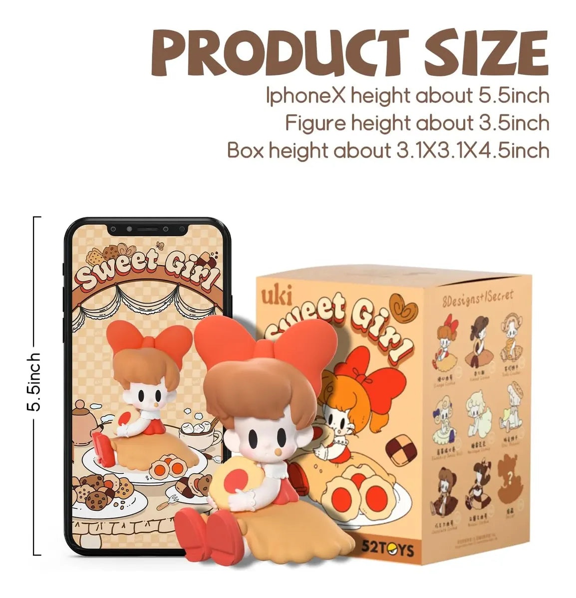 52toys Uki's Doll Sweet Girl Figura Blind Box S78897