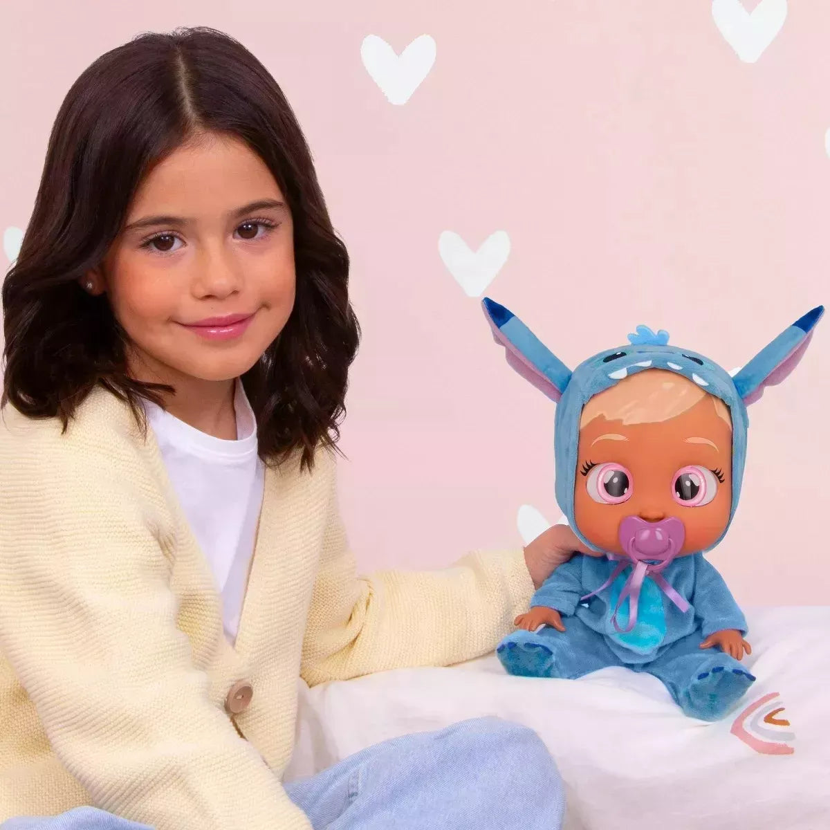 Muñeca Cry Babies Disney Stich 30cm 99698