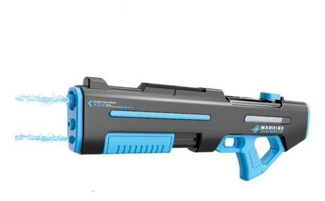 Pistola De Agua Doble Cañón Eléctrica Kb1380 Shine Negro