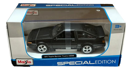 Maisto 1:24 Toyota Sprinter Trueno AE86 Negro Mate 32916