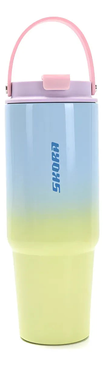 Vaso térmico degrade con doble pico 900 ml 40586