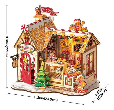 Robotime Rolife Puzzle 3d Casa De Jengibre Dg176