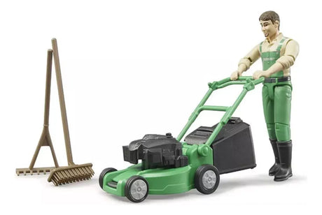 Bruder Bworld Jardinero con cortadora de cesped BRU62103