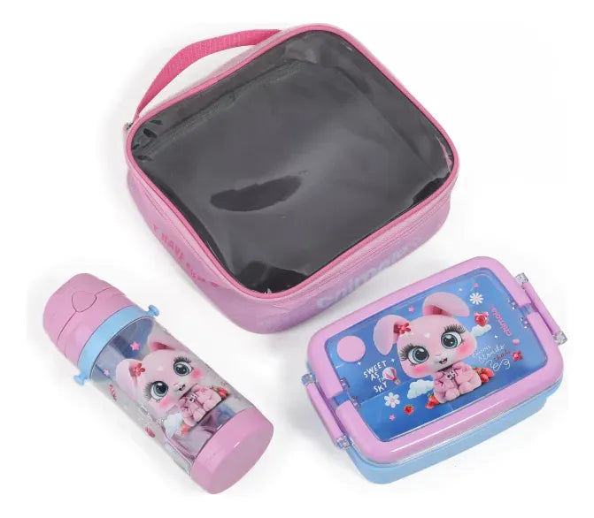Chimola Lunch Box Set Bunny Bz143 Rosa