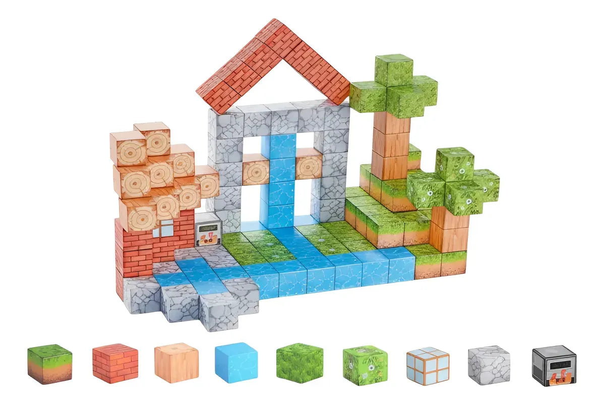 Bloques Magnéticos Cubos Steam Minecraft Shine 2960028