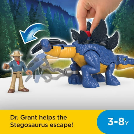 Imaginext Jurassic World Dominion Stegosaurus Gvv64 Mattel