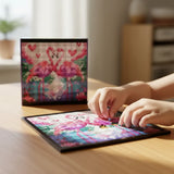 Puzzle Grid Arte En Pixeles Flamencos 2000pzs 3104810 Shine
