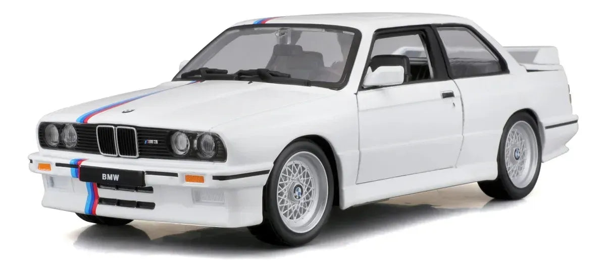 Bburago 1:24 BMW M3 1988 Blanco/Rojo 18-21100