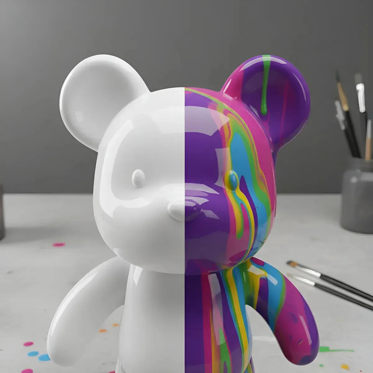 Splash Bear Oso 23cm Derrama La Pintura 59674